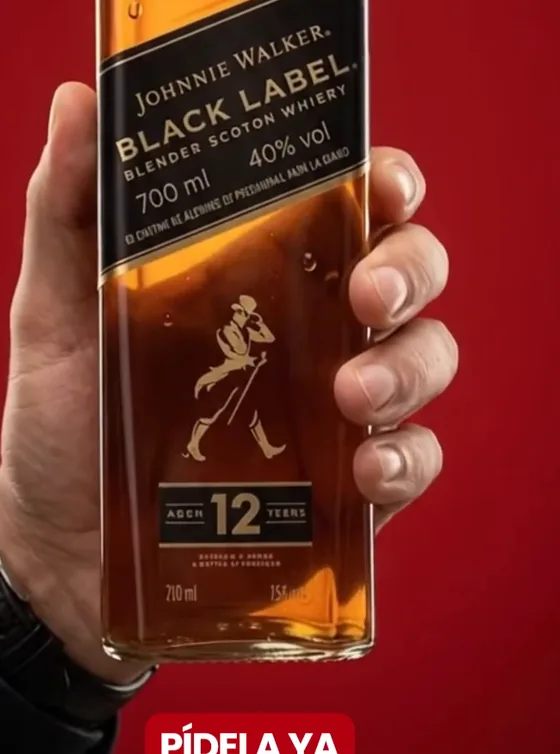 Botella de Johnnie Walker Black Label 700 ml