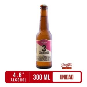 Cerveza Artesanal 3 Cordilleras Rosada Botella 300ml